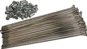 MOOSE OFFROAD Spoke Set with Nipples - Coated Steel - Front - 21" - Kawasaki/Suzuki/Yamaha