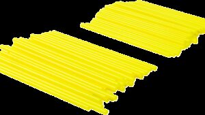 EMGO Spoke Covers - Wheel Trim - Hi Viz/Yellow - 80 Pack