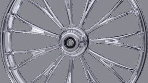 RC COMPONENTS Wheel - Dynasty - Front - Dual Disc/with ABS - Chrome - 21x3.5 - FLH