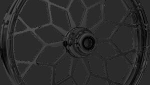 RC COMPONENTS Wheel - Phenom - Front - Dual Disc/without ABS - Black - 21x3.5 - FLH