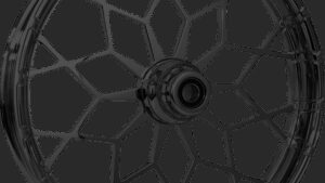 RC COMPONENTS Wheel - Phenom - Front - Single Disc/with ABS - Black - 21x3.5 - FLH