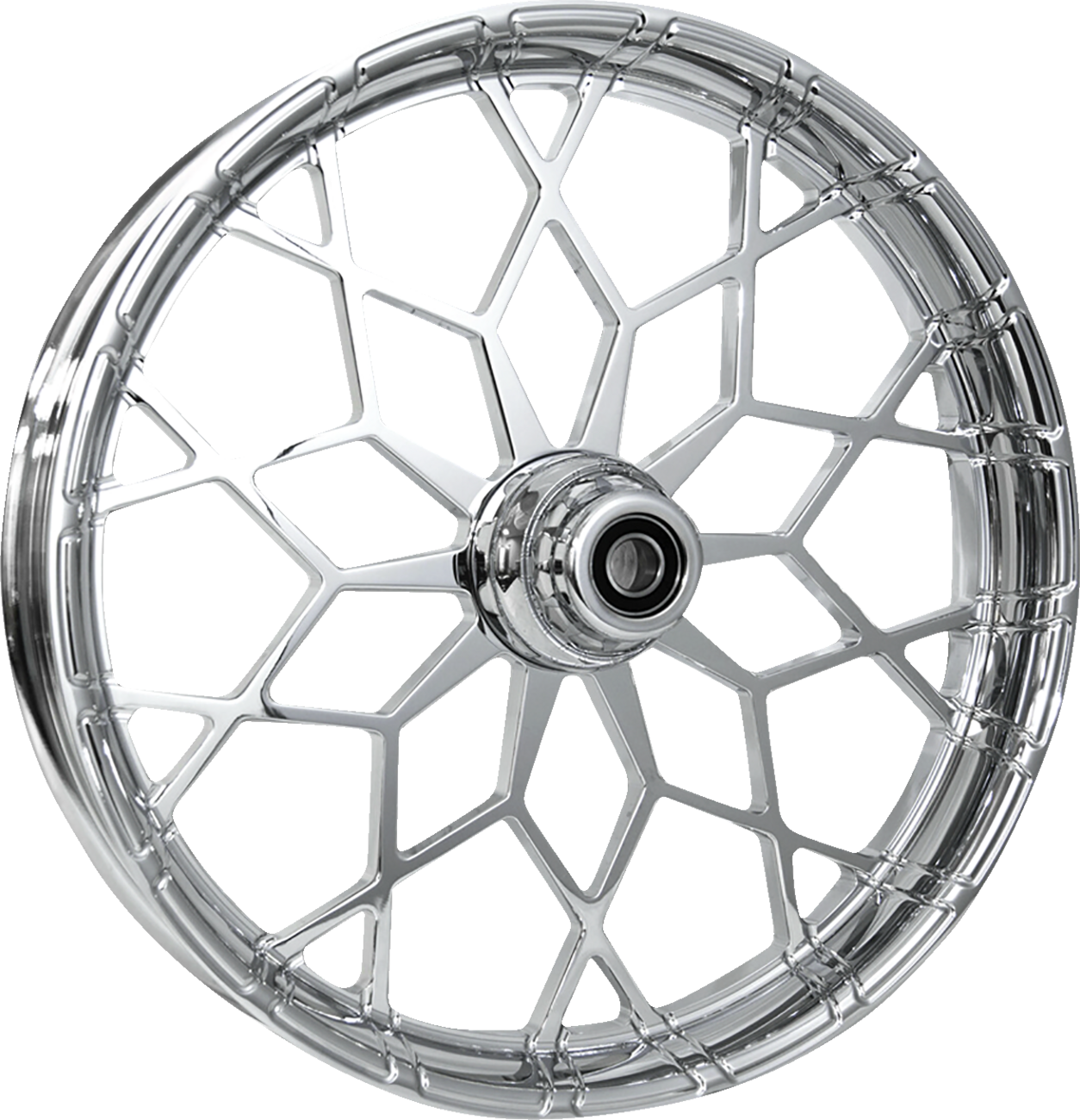 RC COMPONENTS Wheel - Phenom - Front - Dual Disc/without ABS - Chrome - 21x3.5 - FLH