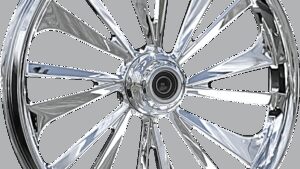 RC COMPONENTS Wheel - Dillinger - Front - Dual Disc/with ABS - Chrome - 21x3.5 - FLH