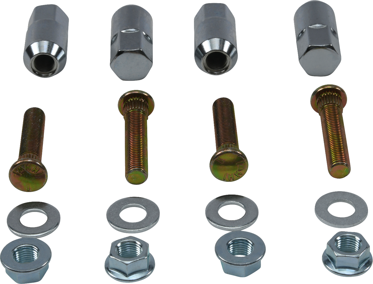 MOOSE OFFROAD Wheel Stud/Nut Kit - Front - Polaris RZR 570/Ranger 700/800