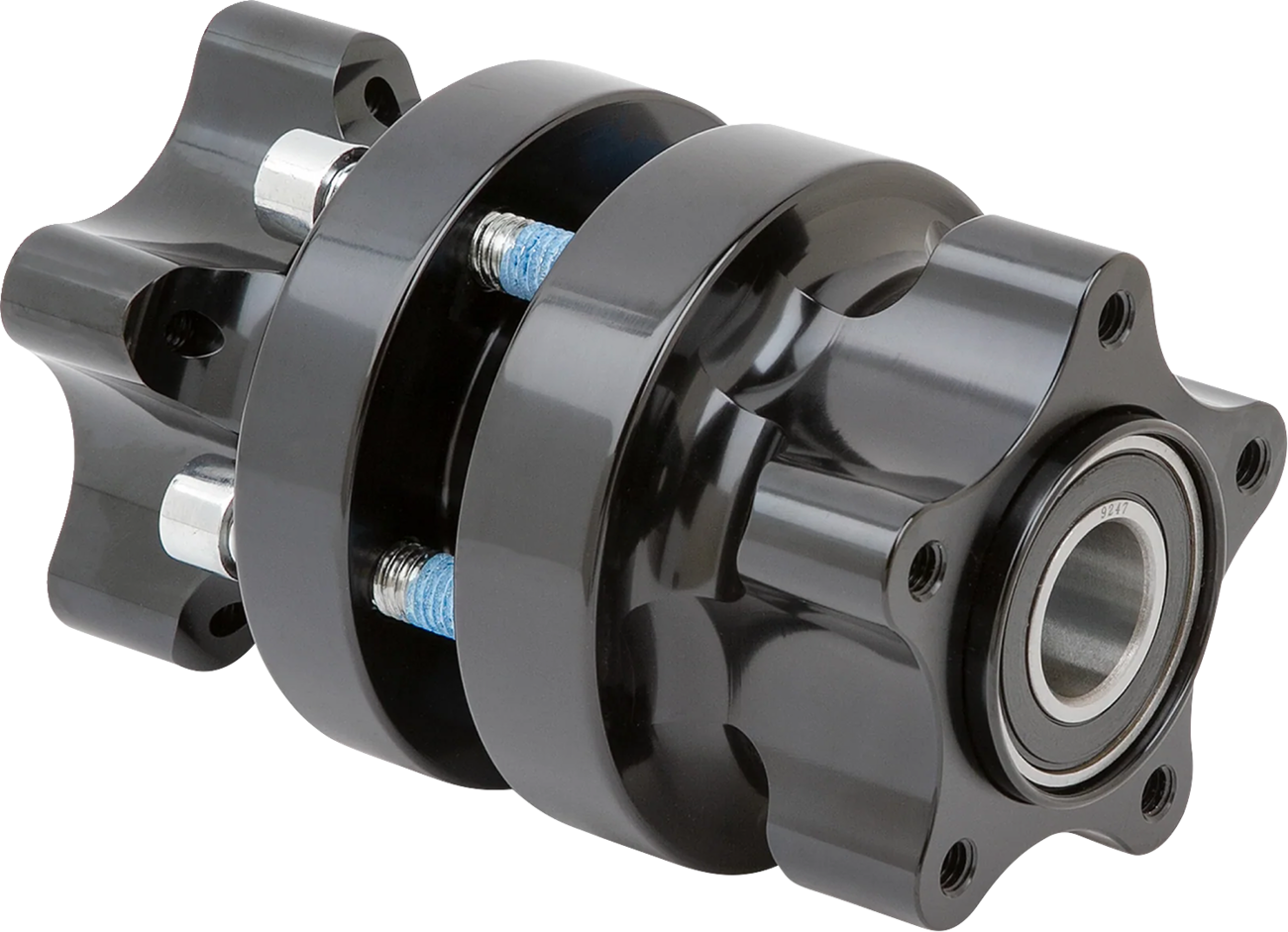 ARLEN NESS Hub - Cartridge - Front/Dual Disc - Black - Softail Low Rider S/ST/El Diablo