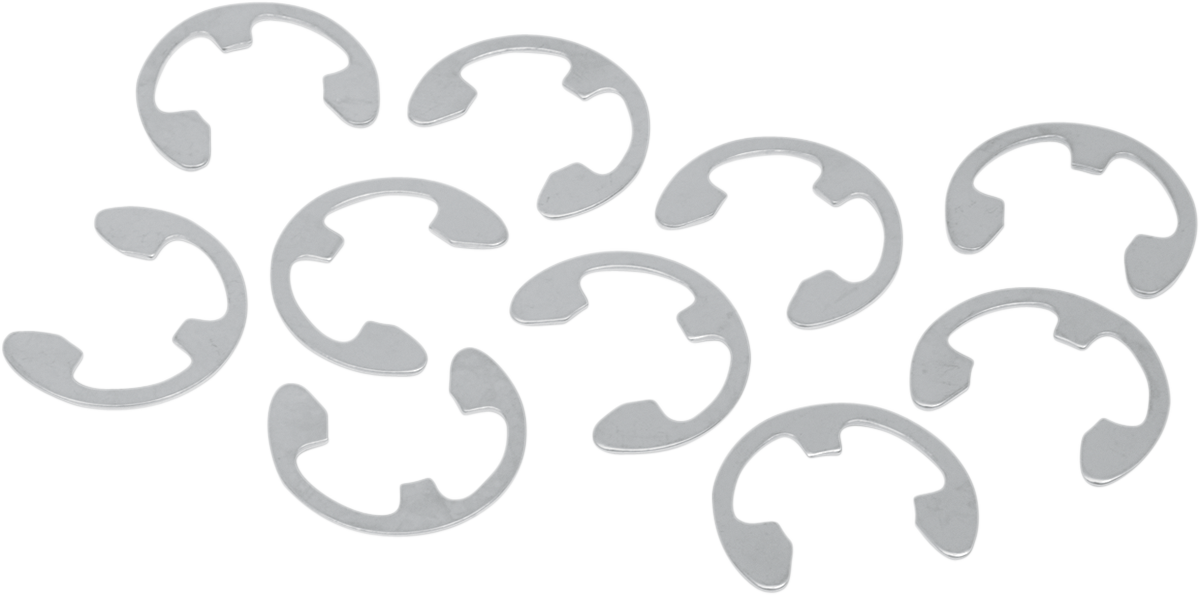 DRAG SPECIALTIES Axle Nut Retainers - Rear - Chrome - 10 Pack - '08-'25 Harley-Davidson