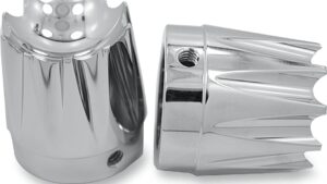 AVON GRIPS Front Axle Nut Cover - Chrome - Excalibur - 1"