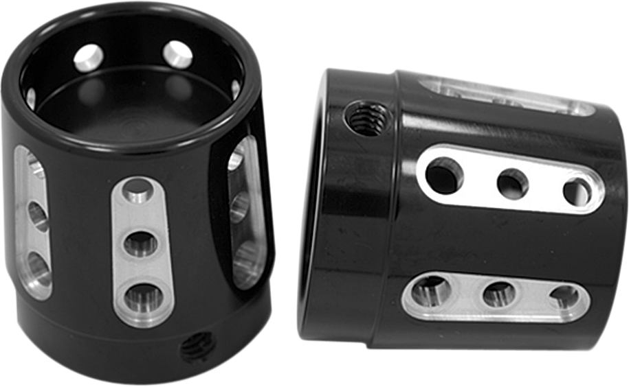 AVON GRIPS Front Axle Nut Cover - Black - Gatlin - 1"