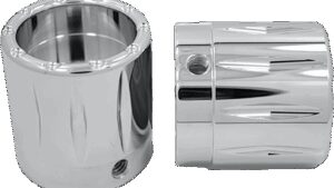 AVON GRIPS Front Axle Nut Cover - Chrome - Rival - 7/8"/1"