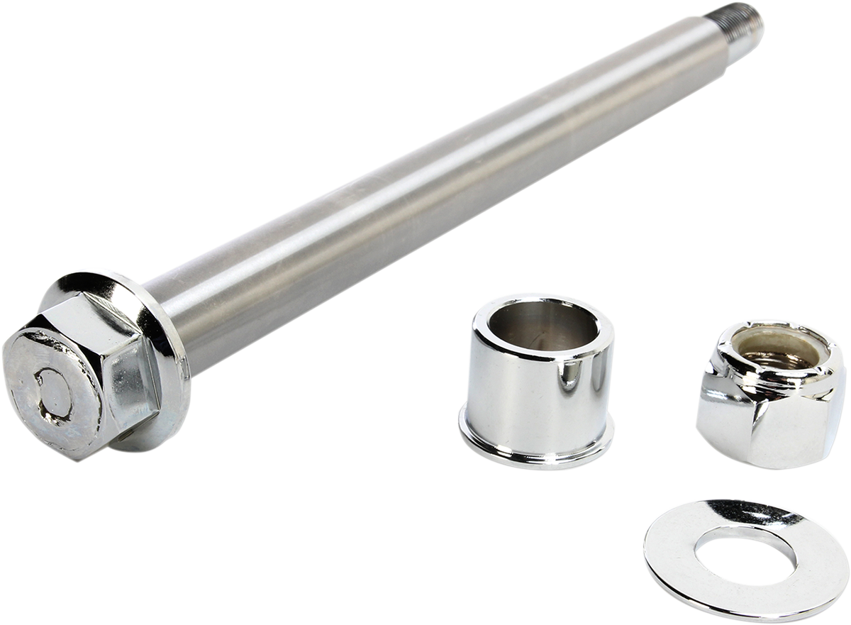 DRAG SPECIALTIES AXLE FRT CHR 00-06 FXSTS