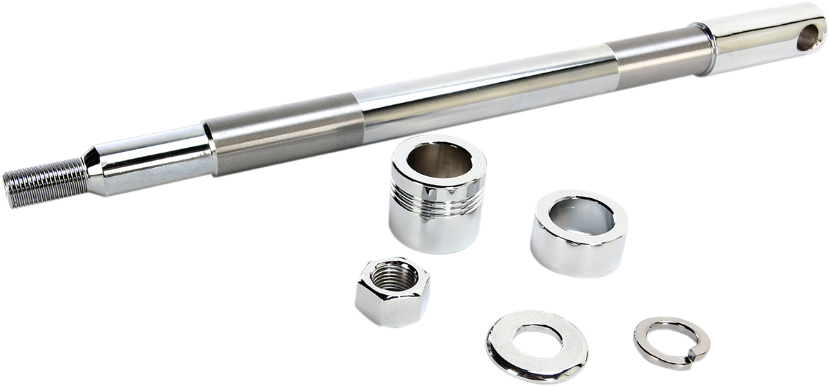 DRAG SPECIALTIES Axle Kit - Front - Chrome - '00-'06 Softail