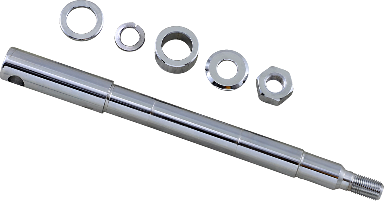 DRAG SPECIALTIES Axle Kit - Front - Chrome - '87-'99 Harley-Davidson