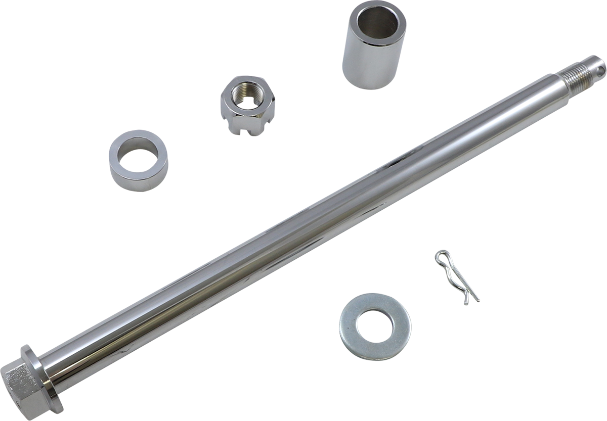 DRAG SPECIALTIES Axle Kit - Rear - Chrome - '00-'01 Touring