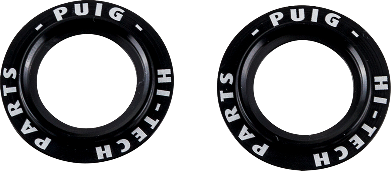 PUIG HI-TECH PARTS AXLE SLIDER RINGS UNIV BLACK
