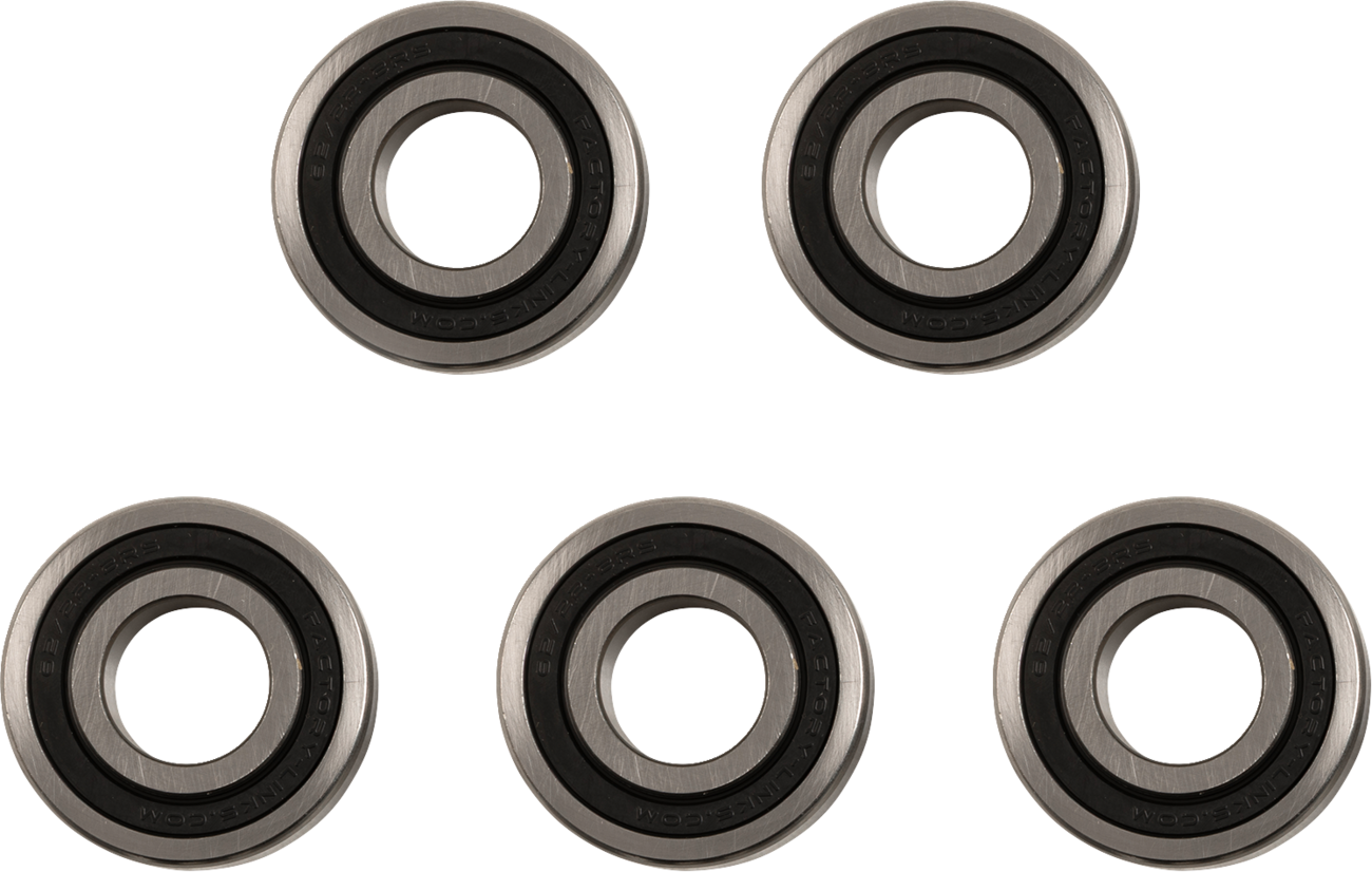 FACTORY LINKS Wheel Bearings - Double Seal - 62/22 2RS - 22x50x14 - 5 Pack