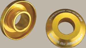 MOOSE OFFROAD Fast Wheel Spacer - Rear - Yellow - Suzuki