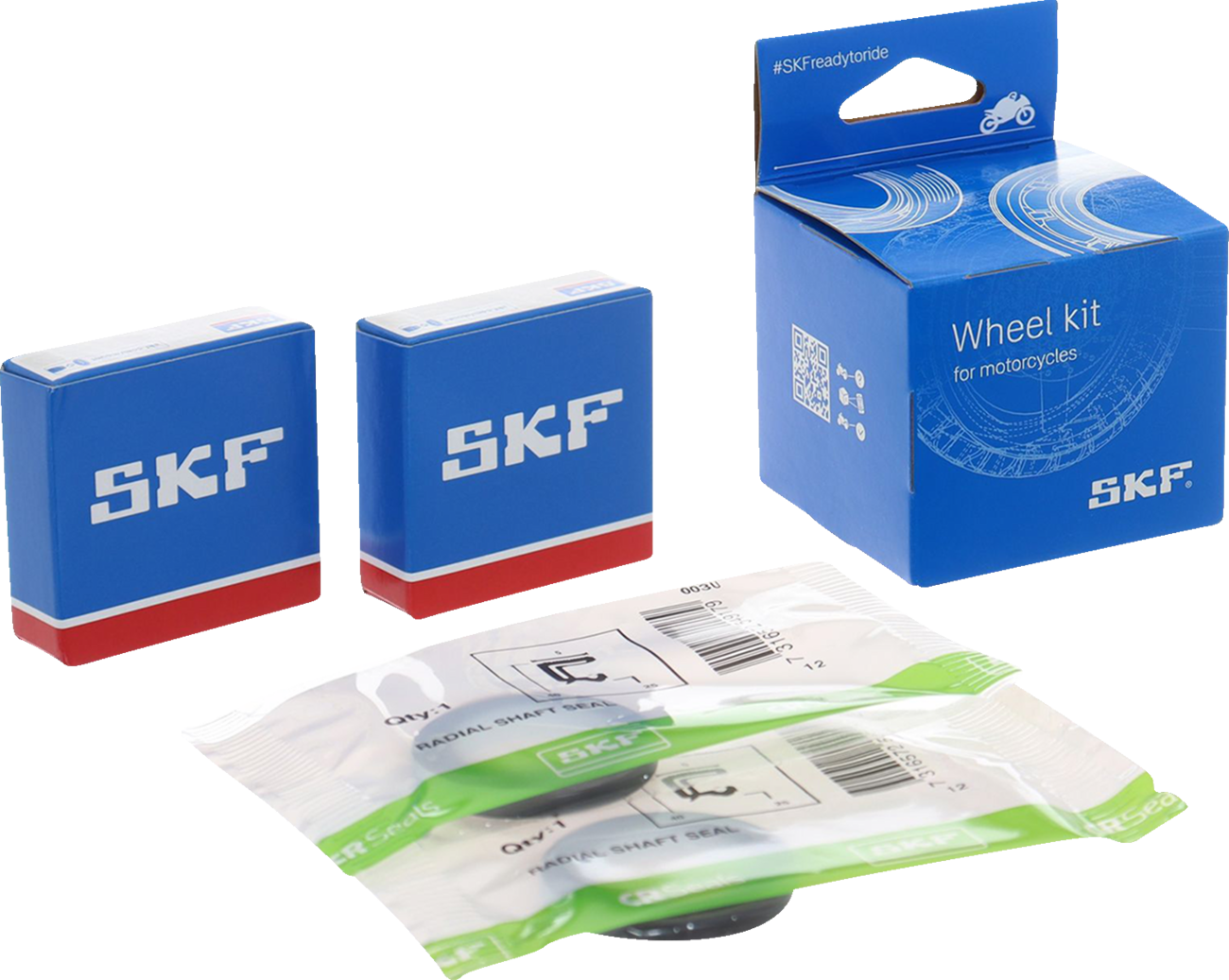 SKF FRONT / REAR WHEEL SEALS AND BEARINGS KIT - Image 2