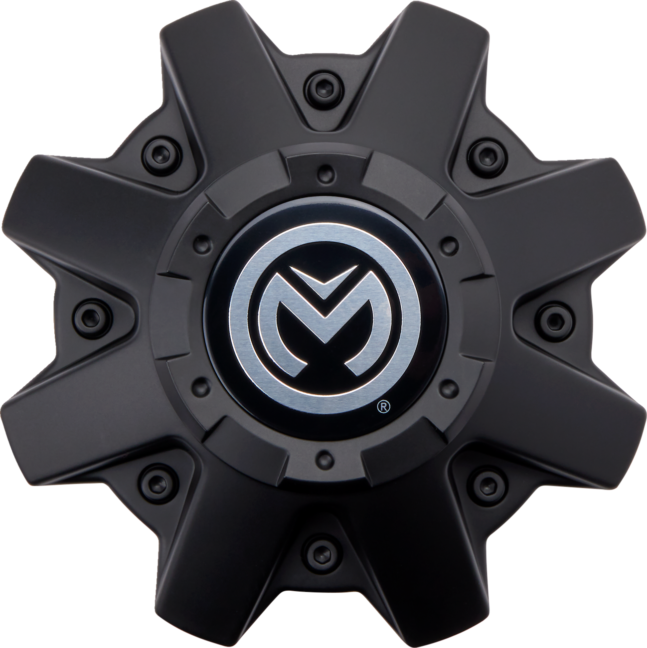 MOOSE OFFROAD CENTER CAP 24X BLK/416X MACHINED