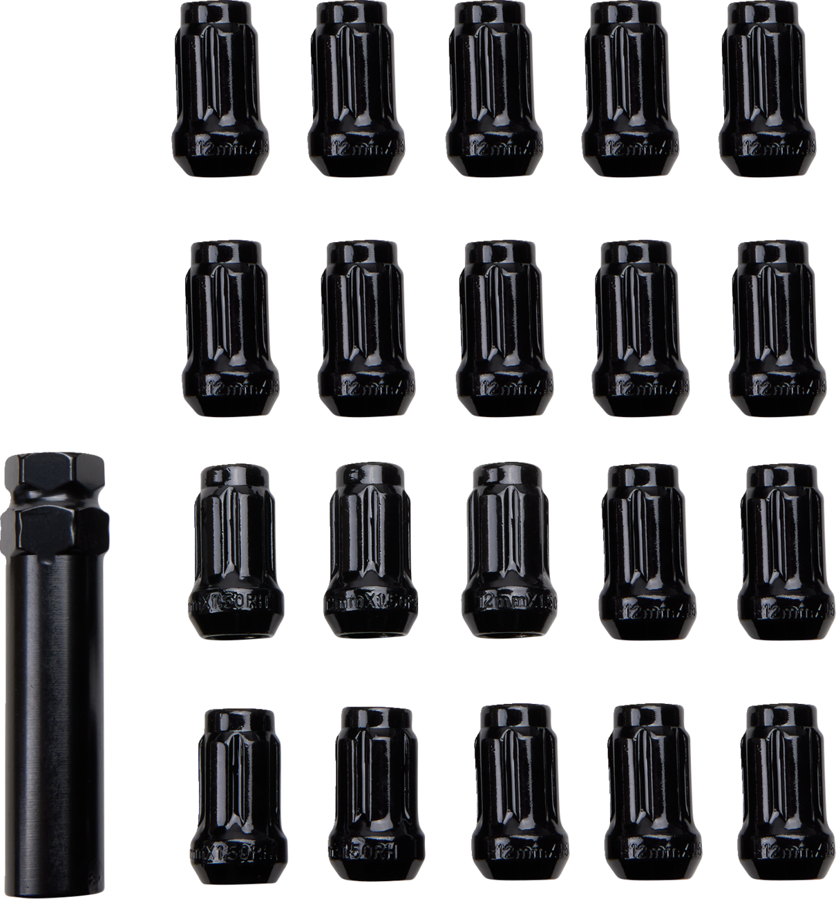 ITP LUG NUT 12MM X 1.50 BLK
