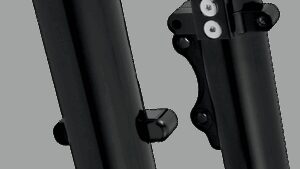 ARLEN NESS Fork Legs - Black Anodized - Smooth - Dual Disc - '08-'13 FLT