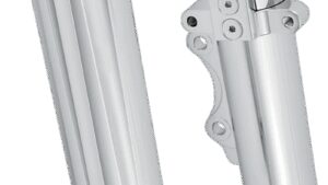 ARLEN NESS Fork Legs - Chrome - Deep Cut - Dual Disc - Deep Cut - '08-'13 FLT