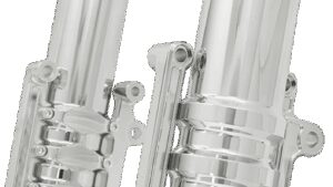ARLEN NESS Fork Legs - 49 mm - Chrome - For Factory Brake Caliper