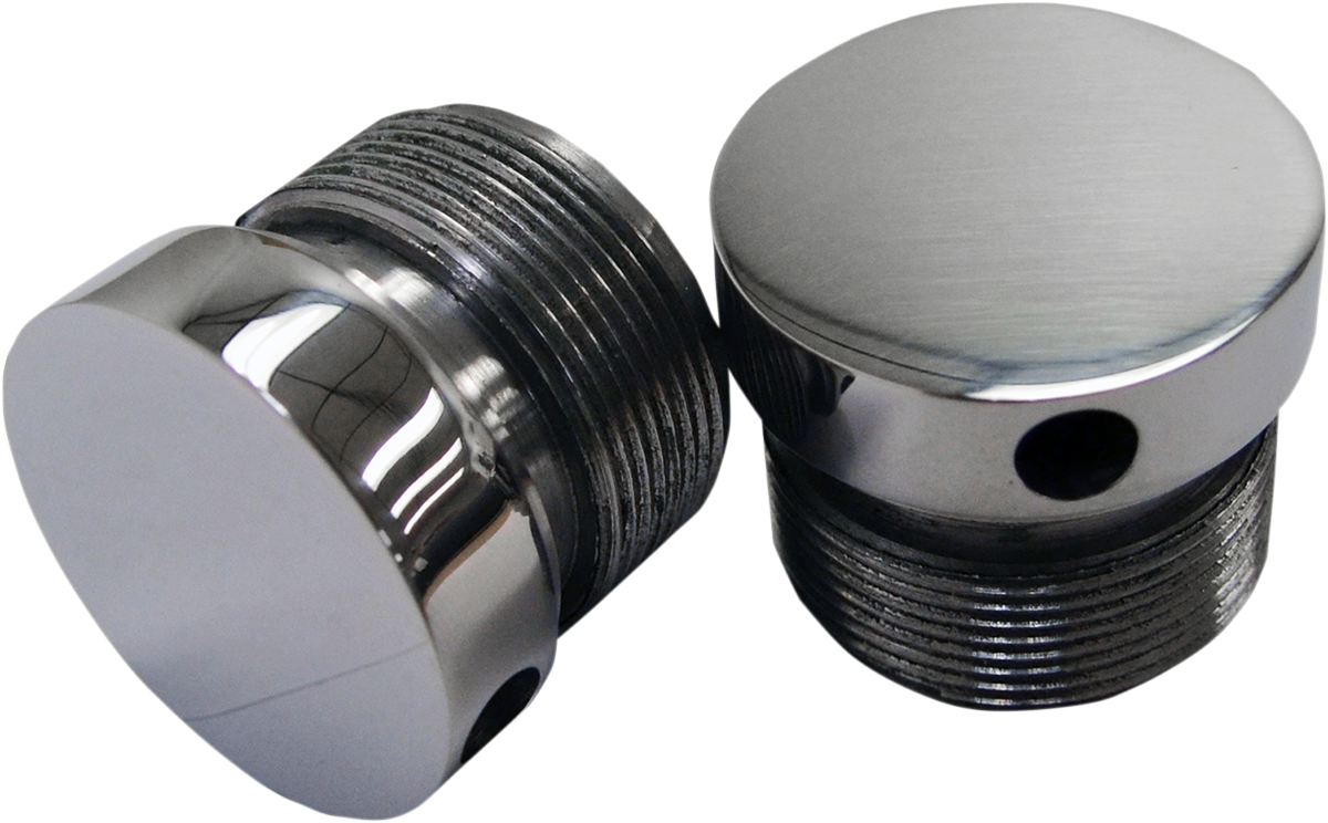 LA CHOPPERS Flush-Mount Fork Cap - 39 mm - Polished