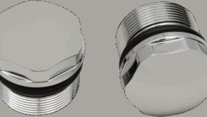 DRAG SPECIALTIES Fork Tube Cap - Chrome - 39 mm