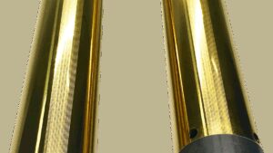 PRO-ONE PERF.MFG. Fork Tube - 49 mm - 25.50" - Gold