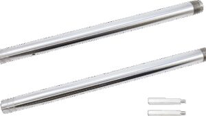 CUSTOM CYCLE ENGINEERING Fork Tubes - 43 mm - +4" Length - Ultra Chrome - Inverted