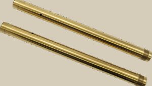 CUSTOM CYCLE ENGINEERING Inverted Fork Tubes - 43 mm - Stock - Gold