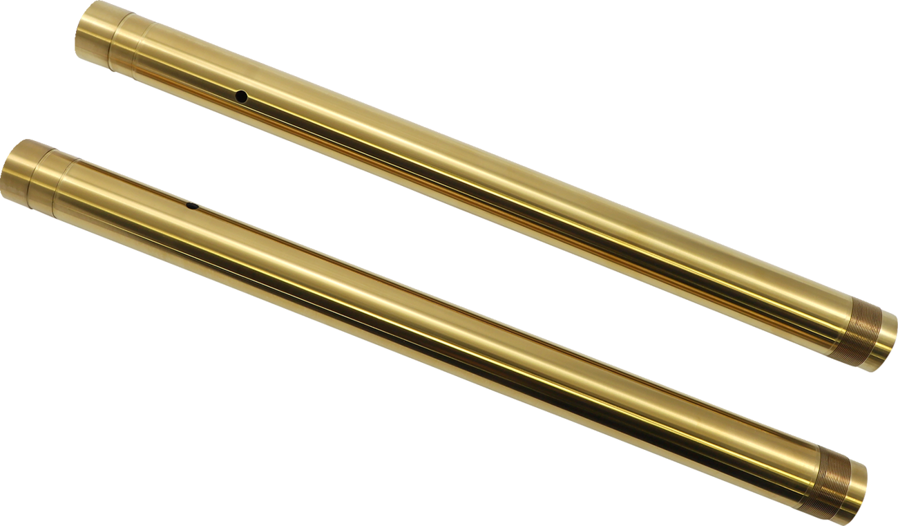 CUSTOM CYCLE ENGINEERING Inverted Fork Tubes - 43 mm - Stock - Gold
