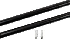 CUSTOM CYCLE ENGINEERING Fork Tube - 43 mm - LH 25" | RH 24-3/4" (+2") - Black DLC