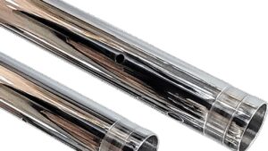 CUSTOM CYCLE ENGINEERING Fork Tubes - 47 mm - 20.88" - Ultra Chrome