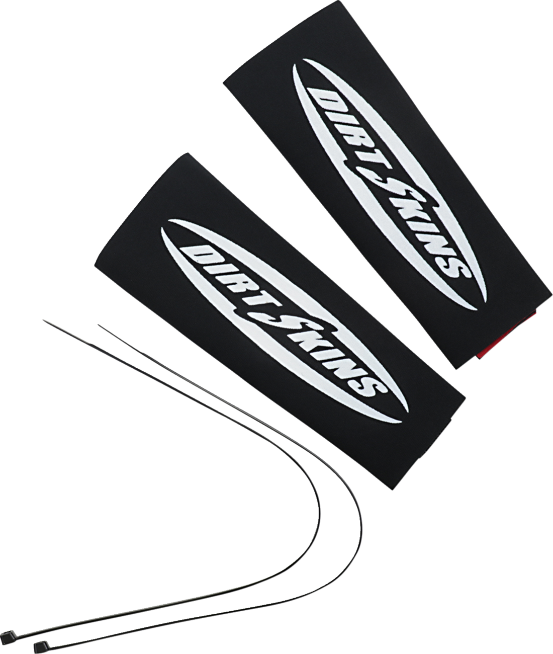 SCHAMPA & DIRT SKINS Fork Covers - 2 mm Neoprene - Black/White - 7.5" Standard