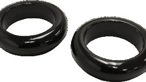 LA CHOPPERS Fork Boot Cover - 39 mm - Gloss Black Powder Coat