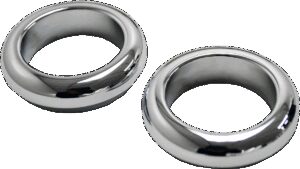 LA CHOPPERS Fork Boot Cover - 39 mm - Chrome