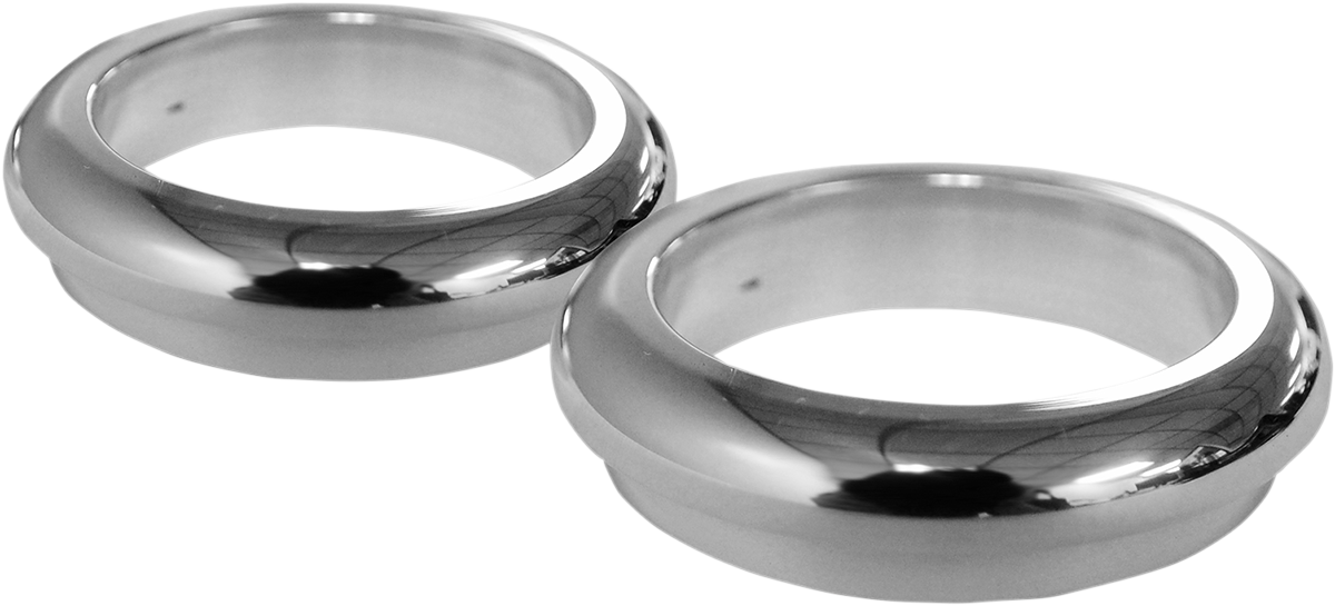 LA CHOPPERS Fork Boot Cover - 49 mm - Chrome