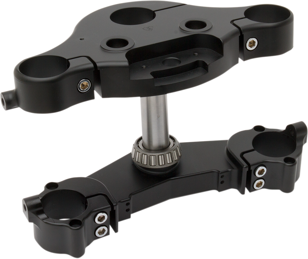 ARLEN NESS 7&7 Raked Triple Tree - Black - 7° Rake