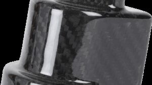 THRASHIN SUPPLY CO. Cover Steering Lock - Gloss Weave Carbon Fiber