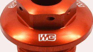 WORKS CONNECTION Steering Stem Nut - Orange - KTM