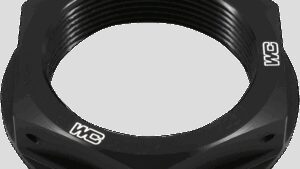 WORKS CONNECTION Steering Stem Nut - Black - Honda