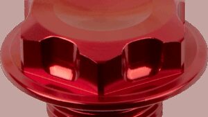 MOOSE OFFROAD Steering Stem Nut - Red