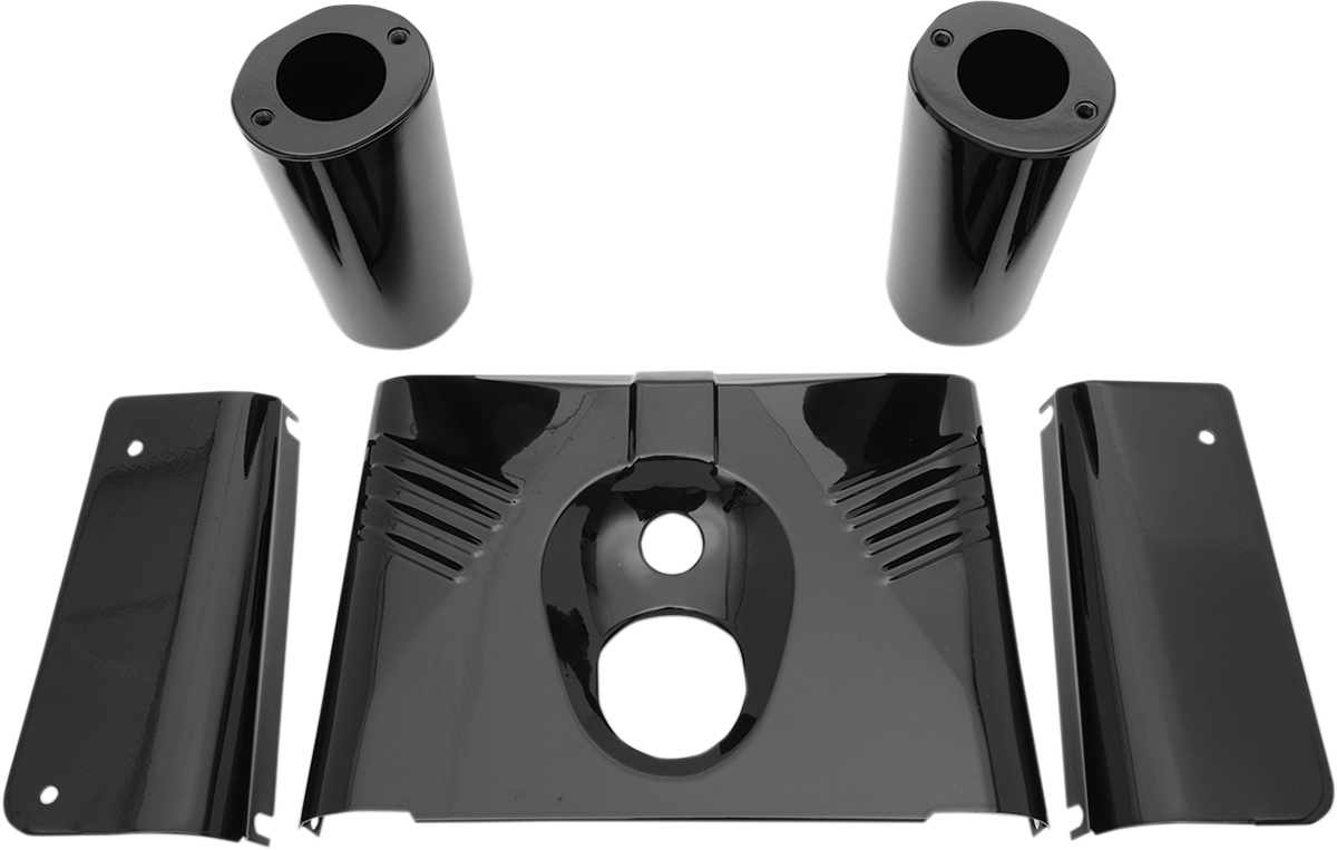 DRAG SPECIALTIES TINS FRK FLST RIB BLK 5PC