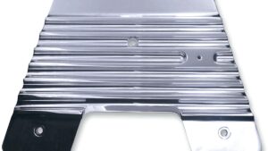 COVINGTONS Firewall Plate - Finned - Chrome