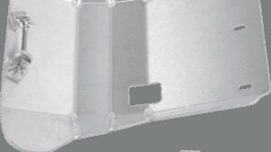 MOOSE OFFROAD Skid Plate - Silver - Yamaha - TW 200