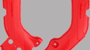 POLISPORT Frame Guards - '04 OEM Red - CRF 250R/450 R/RX