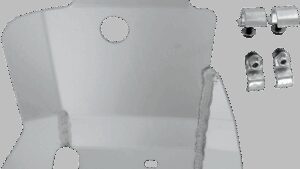 MOOSE OFFROAD Skid Plate - Silver - Kawasaki - KX 250