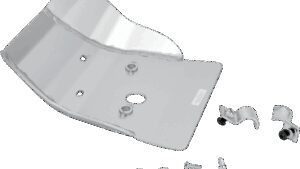 MOOSE OFFROAD Skid Plate - Silver - Honda - CRF150F