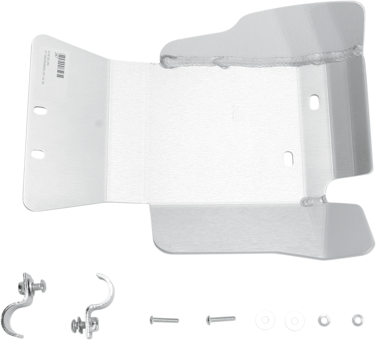 MOOSE OFFROAD Skid Plate - Silver - KTM